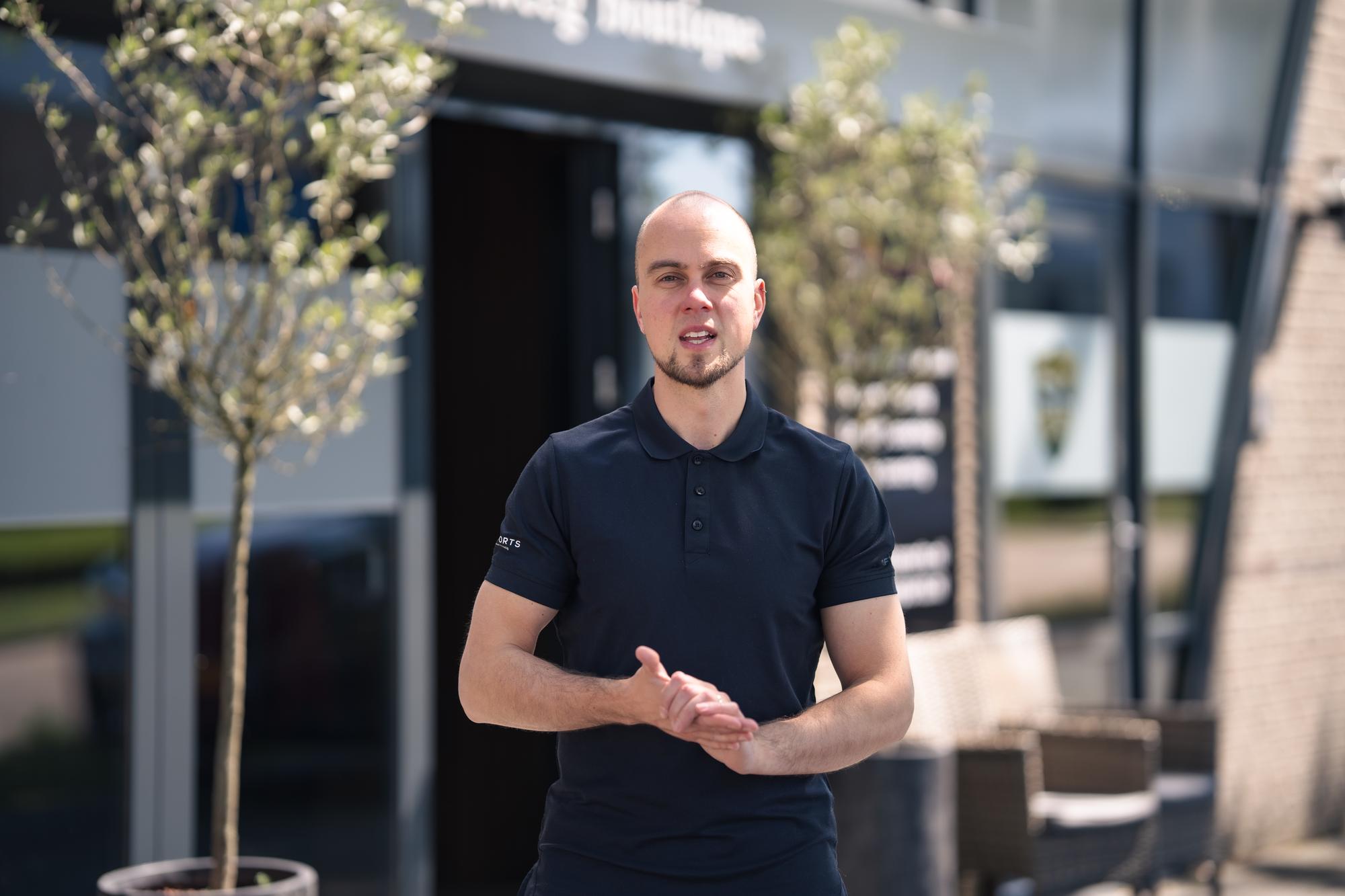 Coach van SKsports voor de boutique
