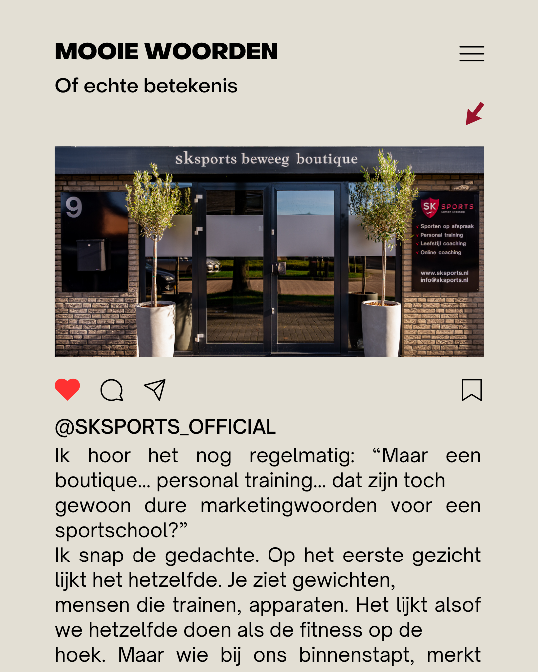 Mooie woorden of een betekenis
