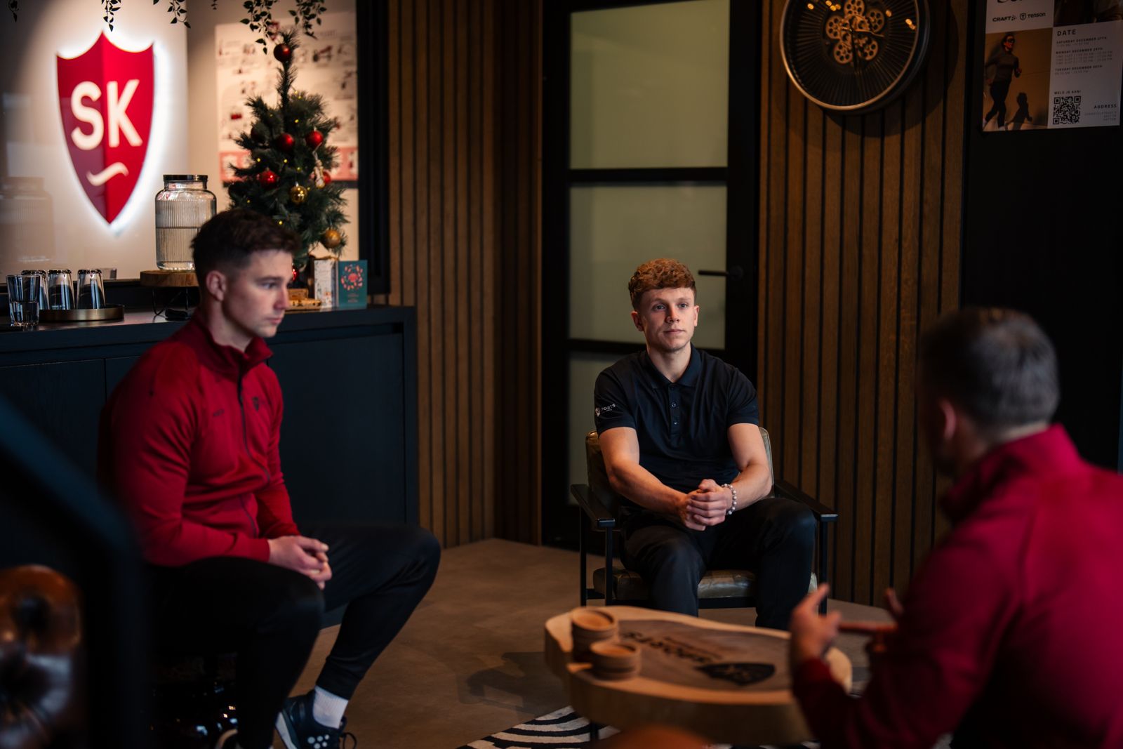 Kennismakingsgesprek in de lounge